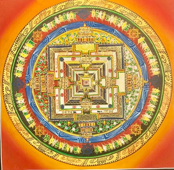 Kalachakra Mandala Thangka Painting