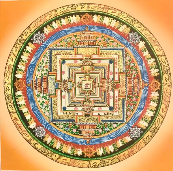 Kalachakra Mandala Thangka Painting