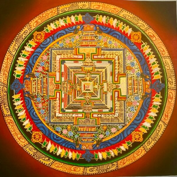 Kalachakra Mandala Thangka Painting