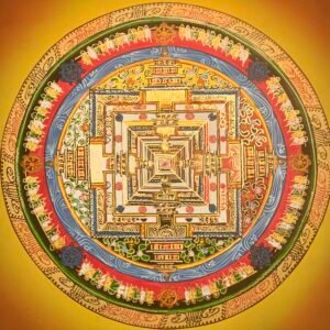 Kalachakra Mandala Thangka Painting