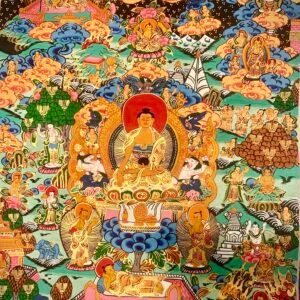 Life of Buddha Thangka