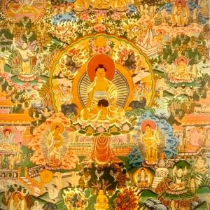 Life of Buddha Thangka