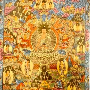 Life of Buddha Thangka