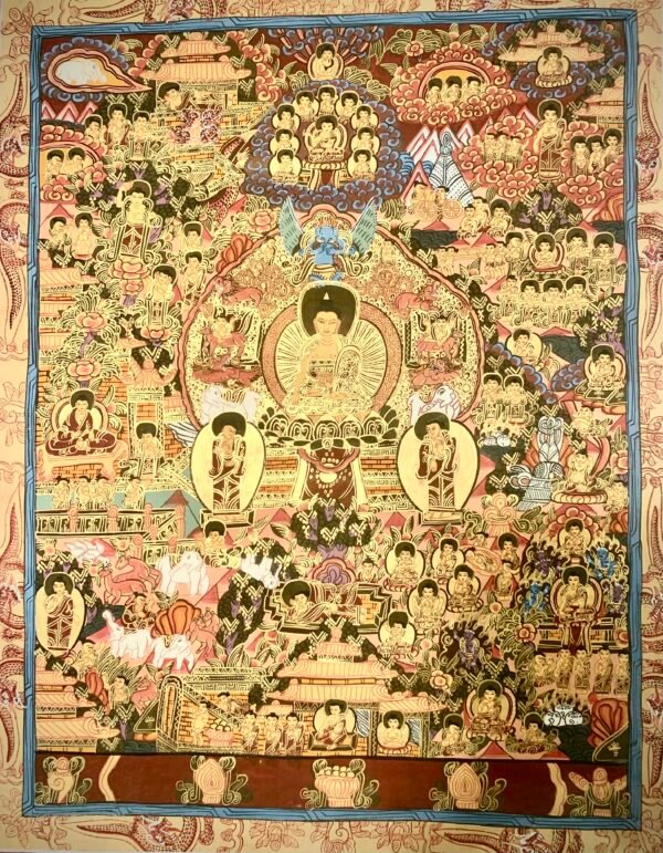 Life of Buddha Thangka