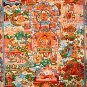 Life of Buddha Thangka