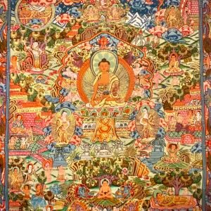 Life of Buddha Thangka