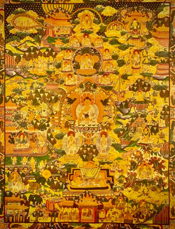 Life of Buddha Thangka