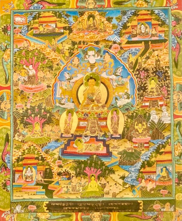 Life of Buddha Thangka