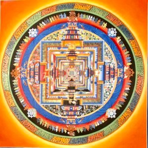 Kalachakra Mandala Thangka Painting