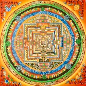 Kalachakra Mandala Thangka Painting