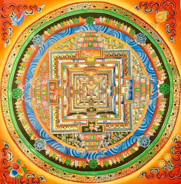 Kalachakra Mandala Thangka Painting