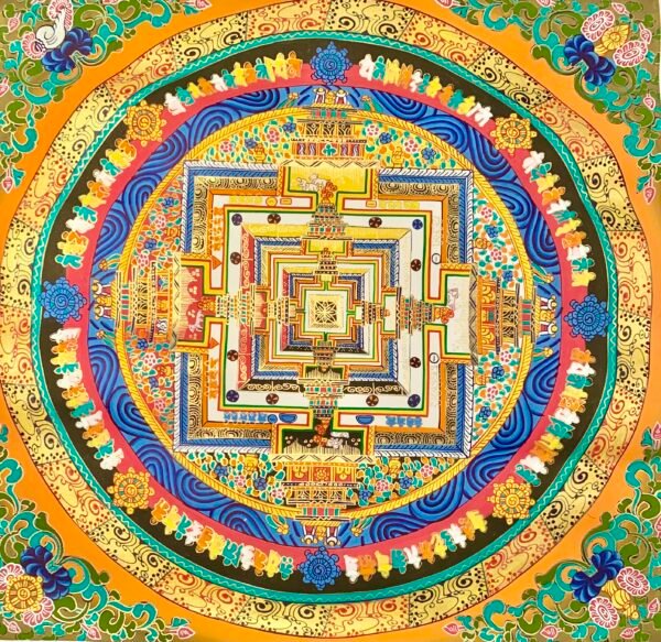 Kalachakra Mandala Thangka Painting