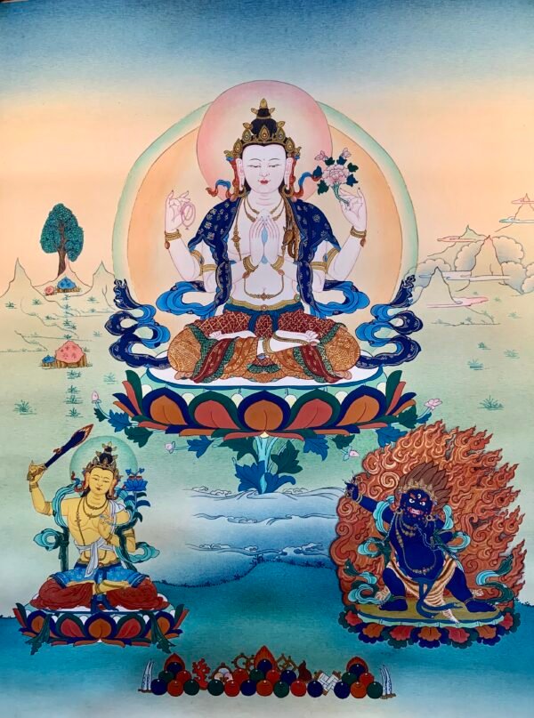 Chenrenzig Thangka Painting