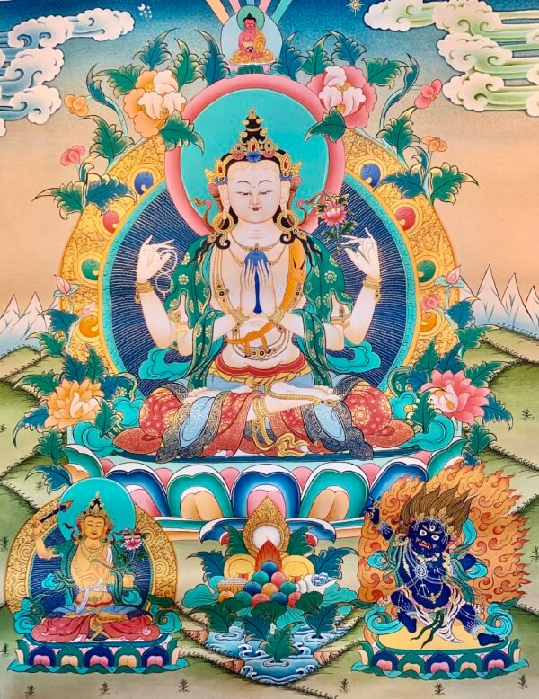 Chenrenzig Thangka Painting