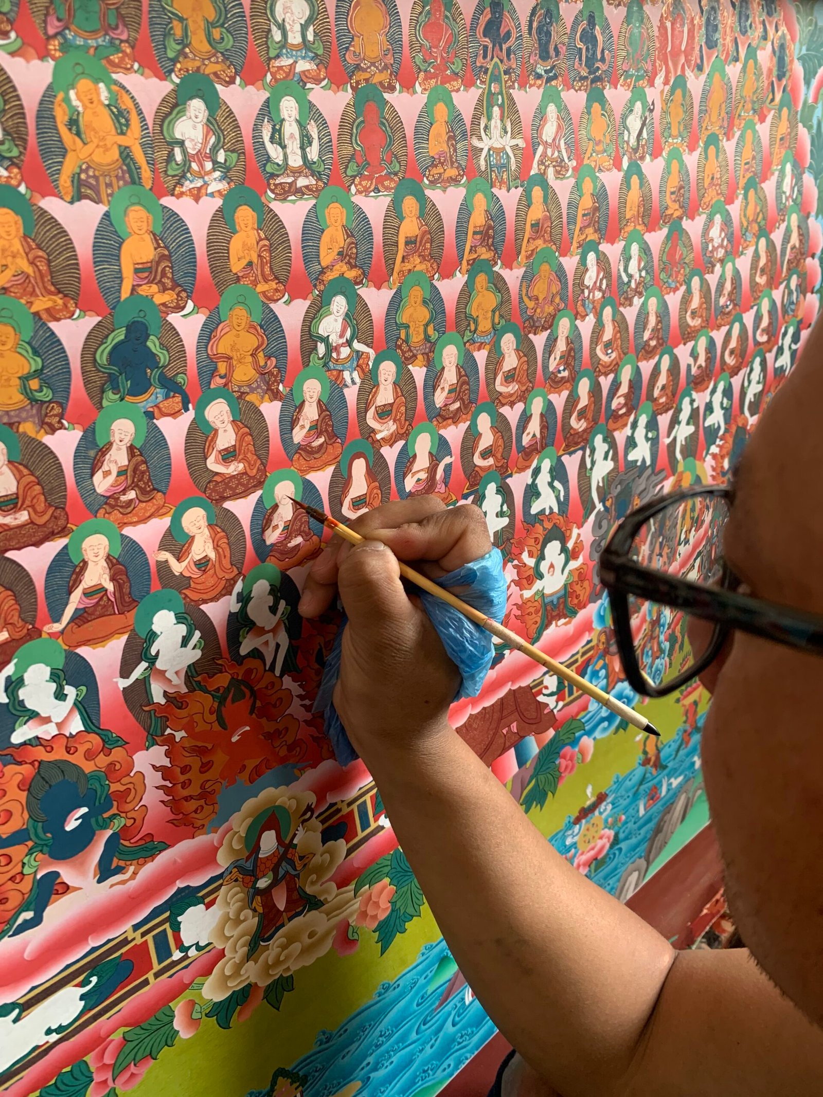 Sacred Process of Thangka Making